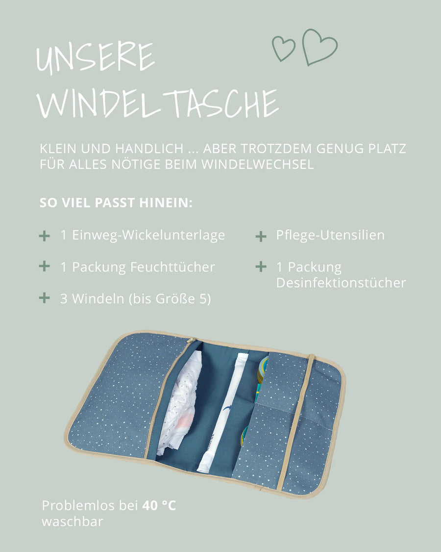 Windeltasche Classic Blau-Windeltaschen-ULLENBOOM Baby
