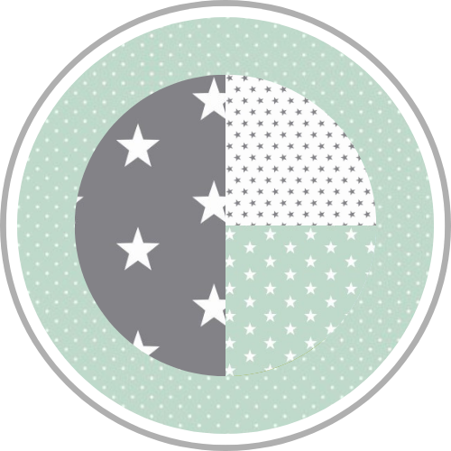 Design Patchwork Mint Grau