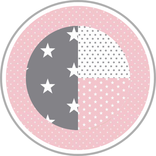 Design Patchwork Rosa Grau
