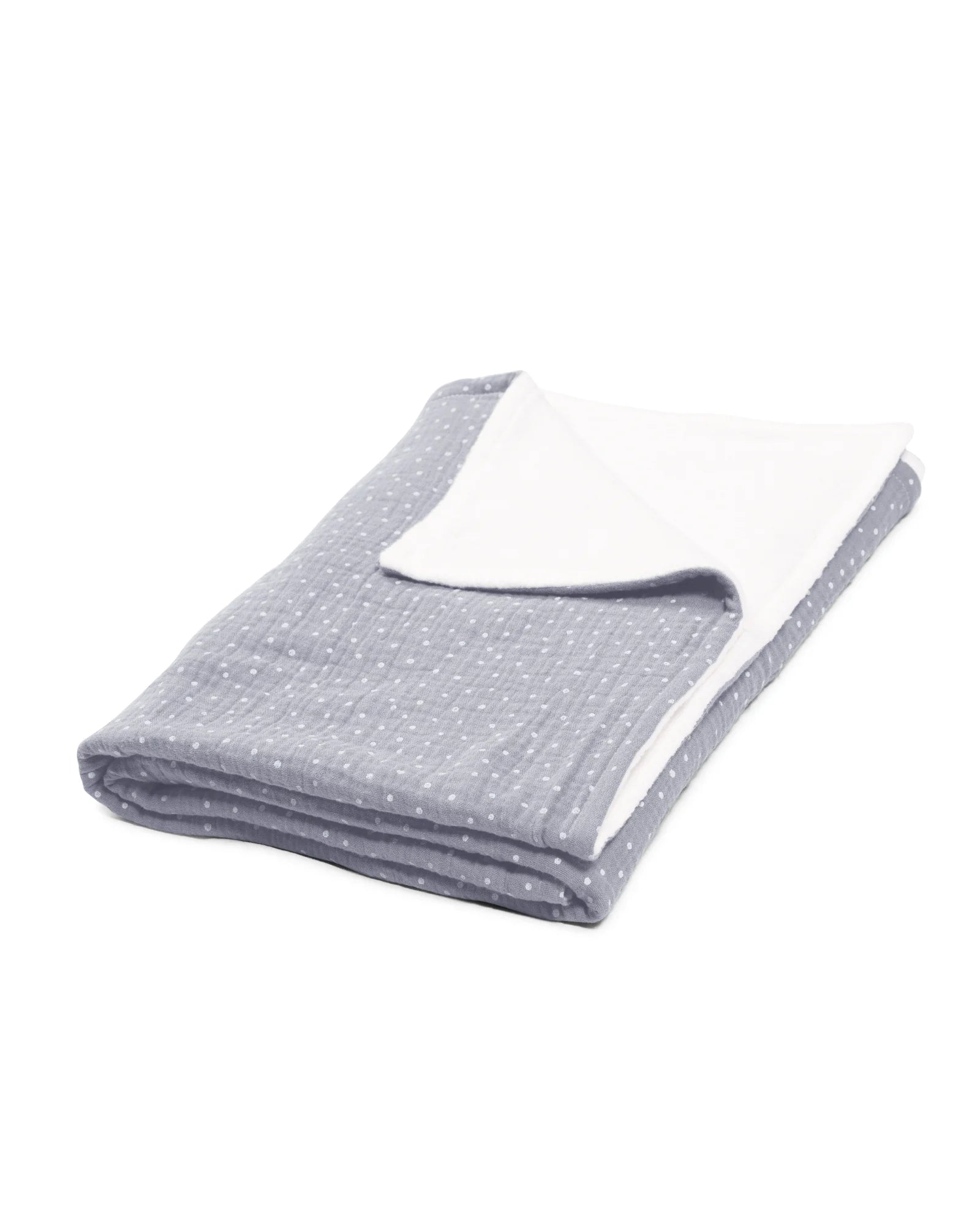 Babydecke Musselin Grau