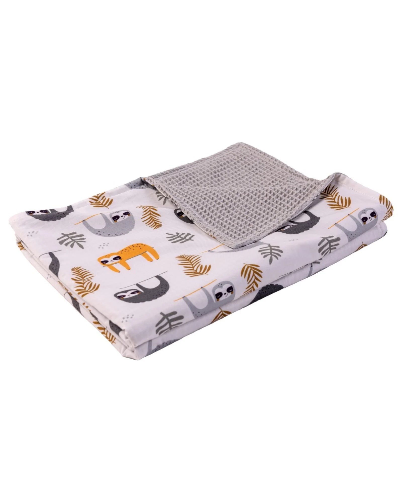 Babydecke Grau Faultiere