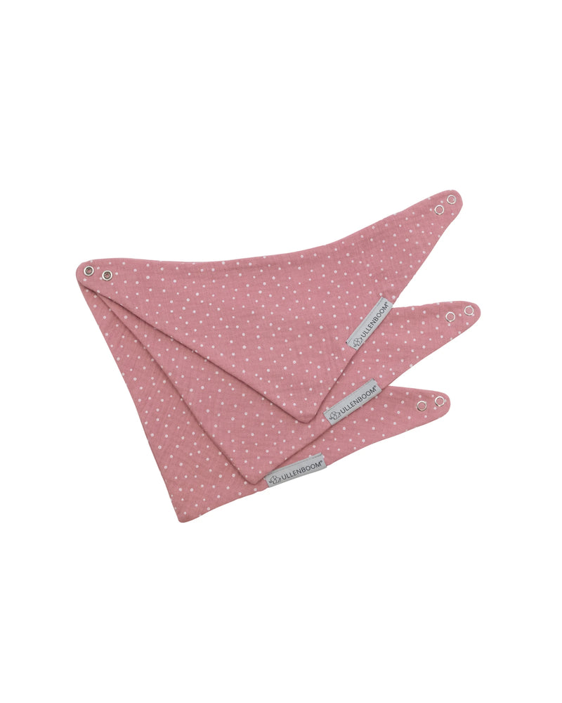 Dreieckstuch Musselin Rosa-Halstücher-ULLENBOOM Baby