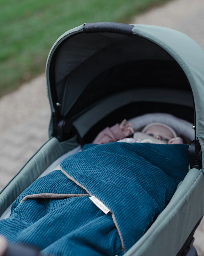 Einschlagdecke CORD PETROL-Einschlagdecke Cord-PETROL | ULLENBOOM®-ULLENBOOM Baby