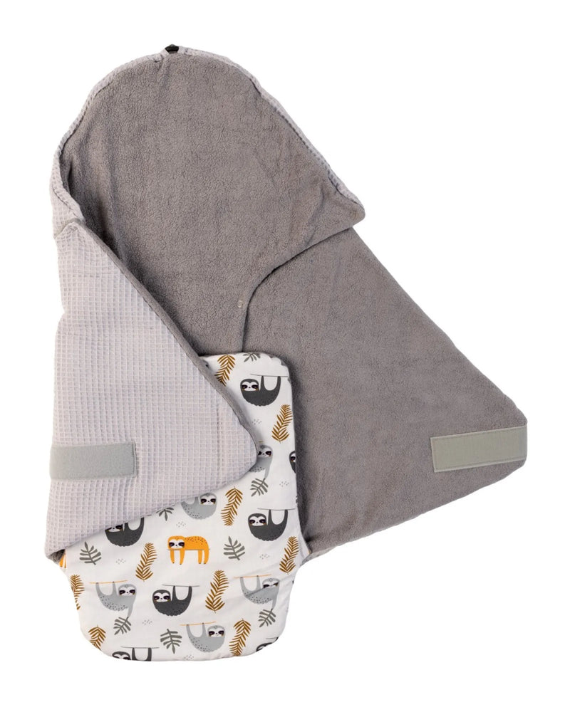 Einschlagdecke Grau Faultiere-ULLENBOOM Baby