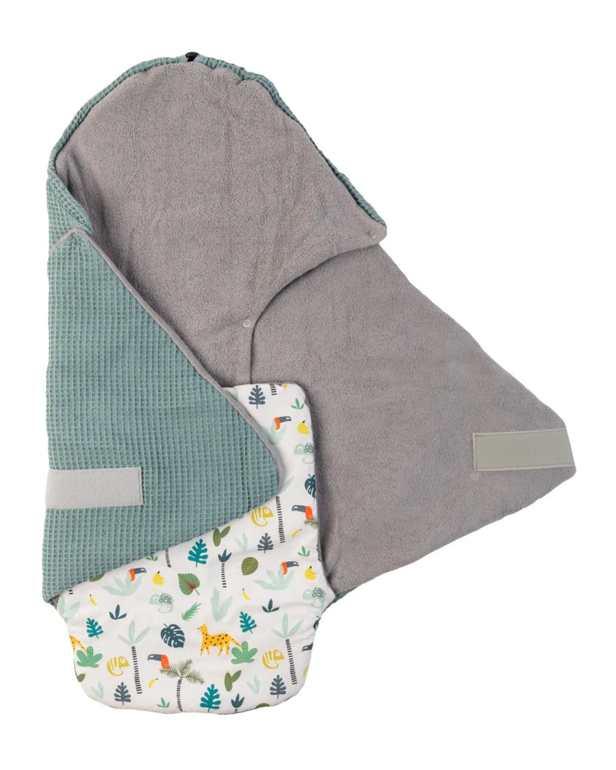 Einschlagdecke Salbeigrün Regenwald-ULLENBOOM Baby