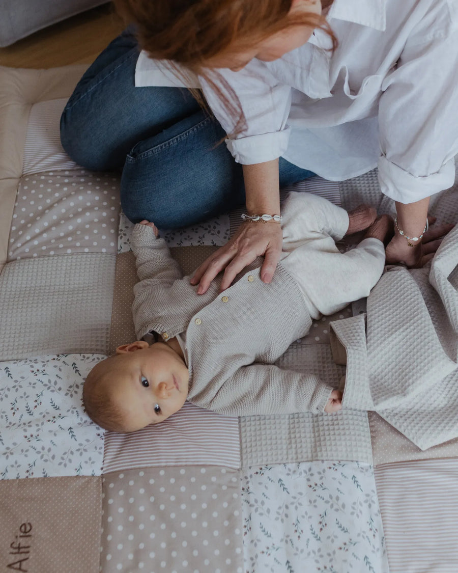 Krabbeldecke SANDBLUME-Personalisierbare Krabbeldecke Sandblume | ULLENBOOM®-ULLENBOOM Baby