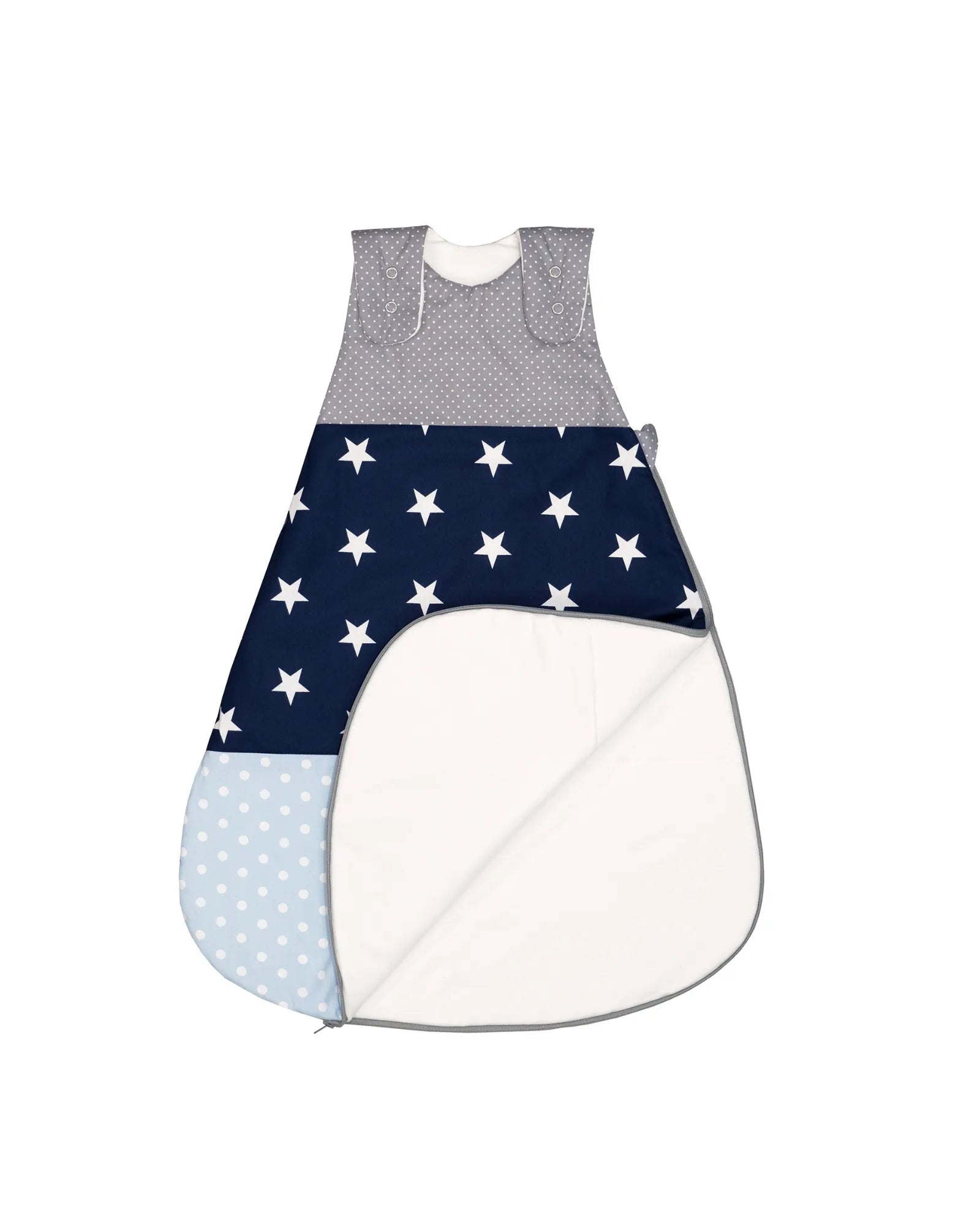 Schlafsack BLAU HELLBLAU GRAU-ULLENBOOM Baby