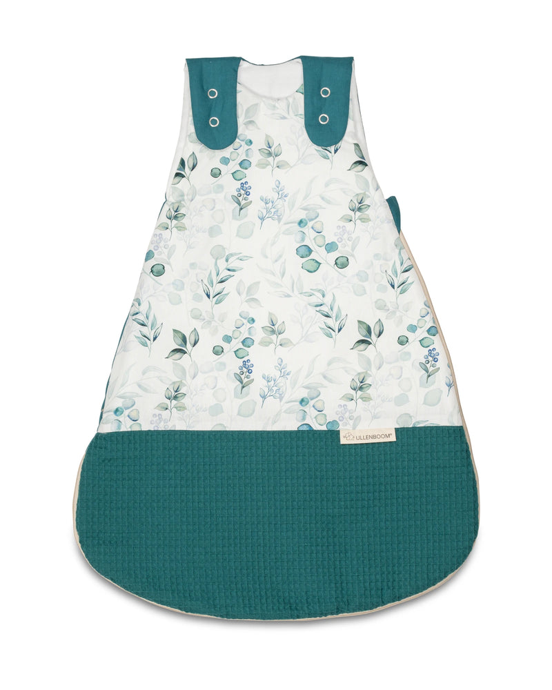 Schlafsack Eukalyptus Petrol-Schlafsäcke-ULLENBOOM Baby
