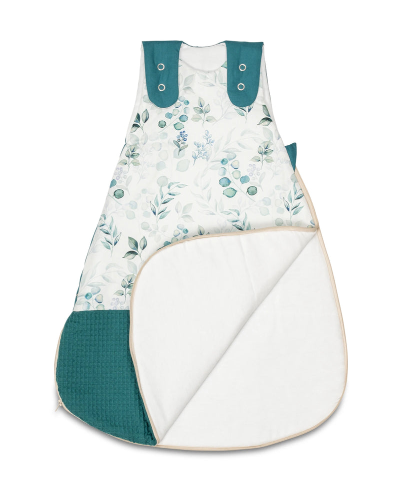 Schlafsack Eukalyptus Petrol-Schlafsäcke-ULLENBOOM Baby