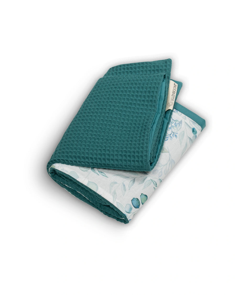 Wickelauflagen-Bezug Eukalyptus Petrol-ULLENBOOM Baby