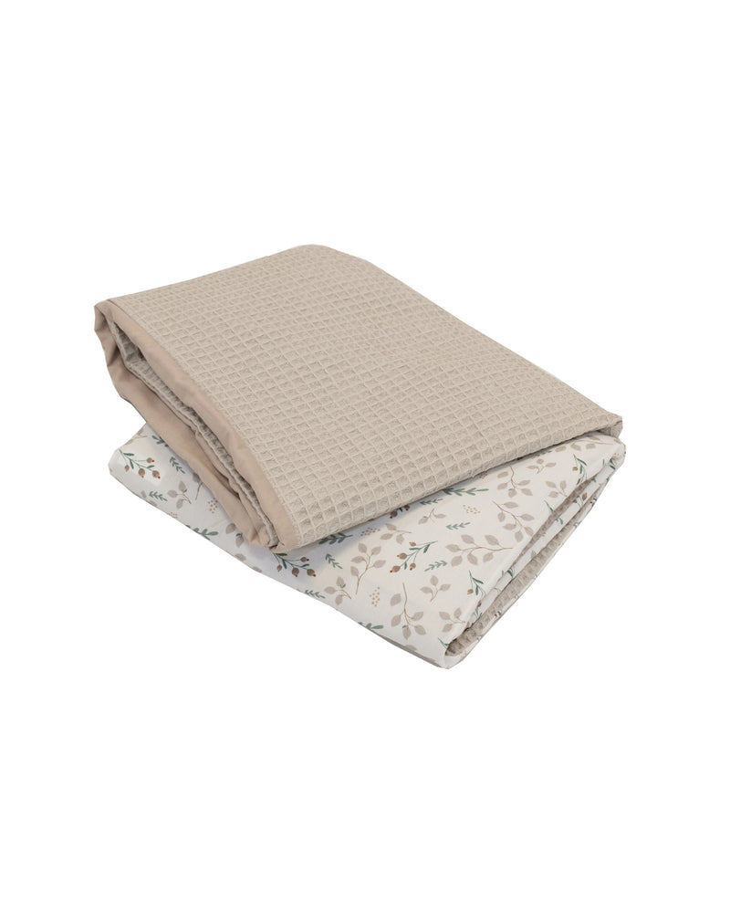 Wickelauflagen-Bezug Floral Sand-ULLENBOOM Baby
