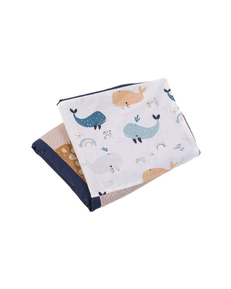 Wickelauflagen-Bezug Wale-ULLENBOOM Baby