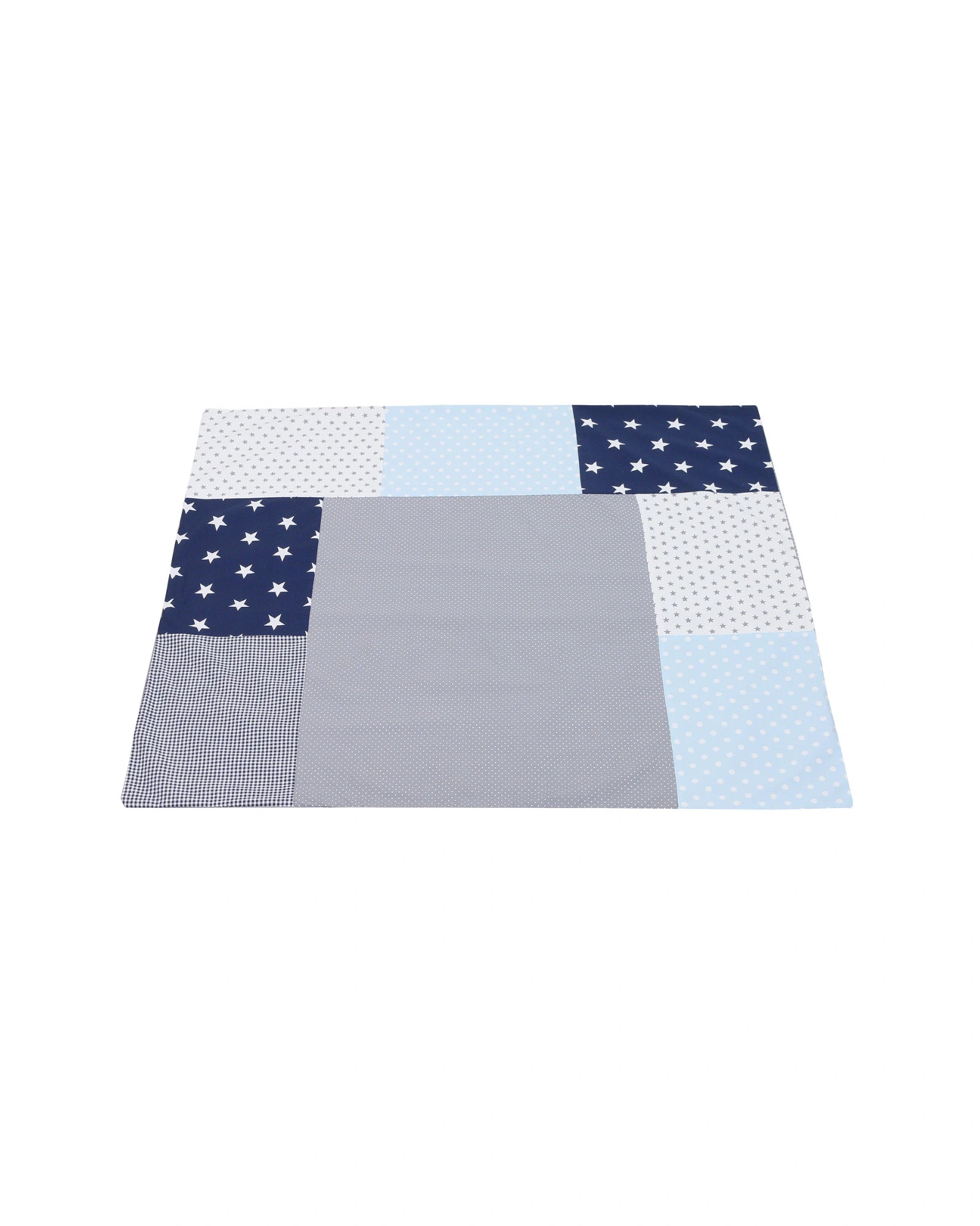 Wickelauflagen-Bezug Blau Hellblau Grau-ULLENBOOM Baby