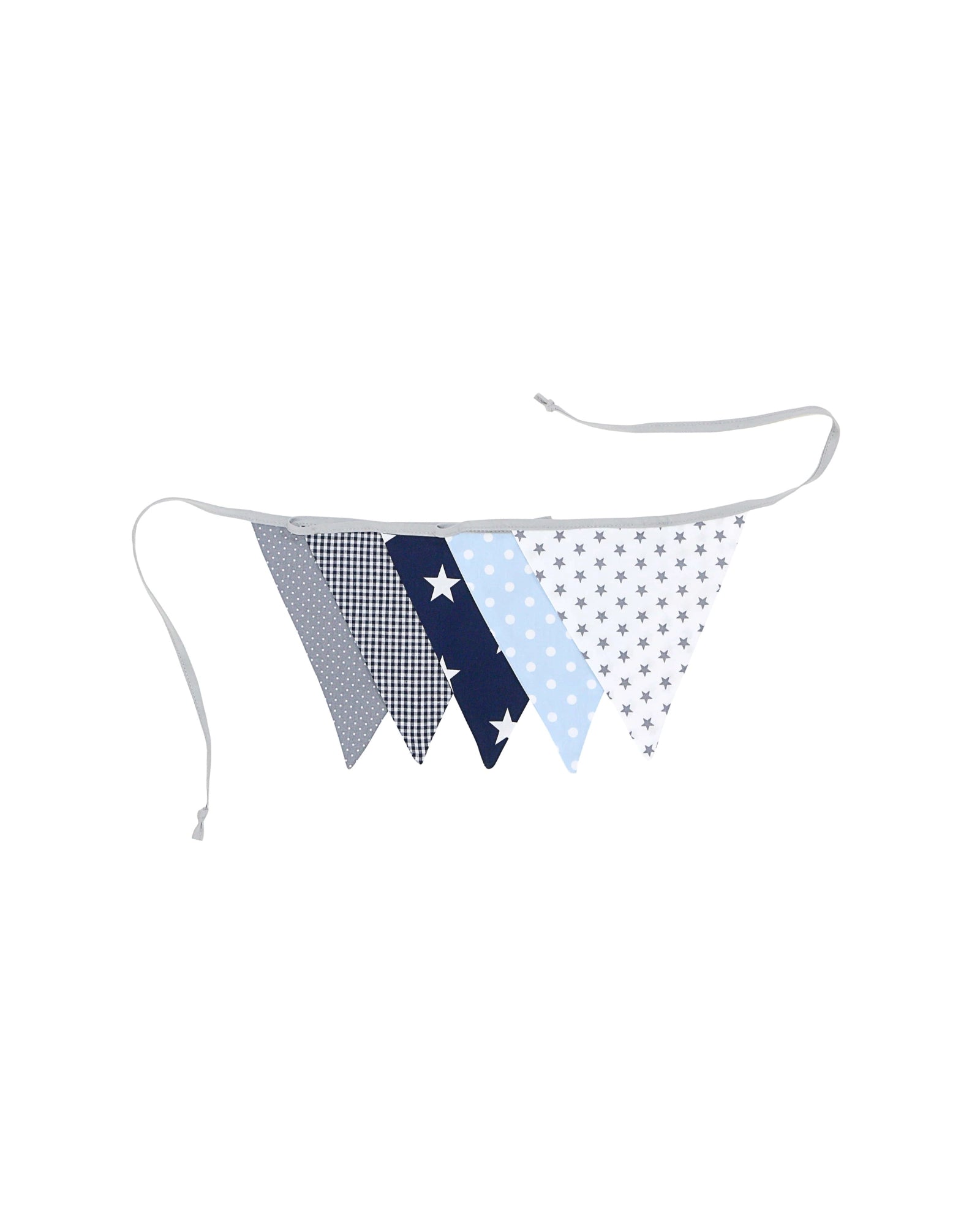 Wimpelkette Blau Hellblau Grau
