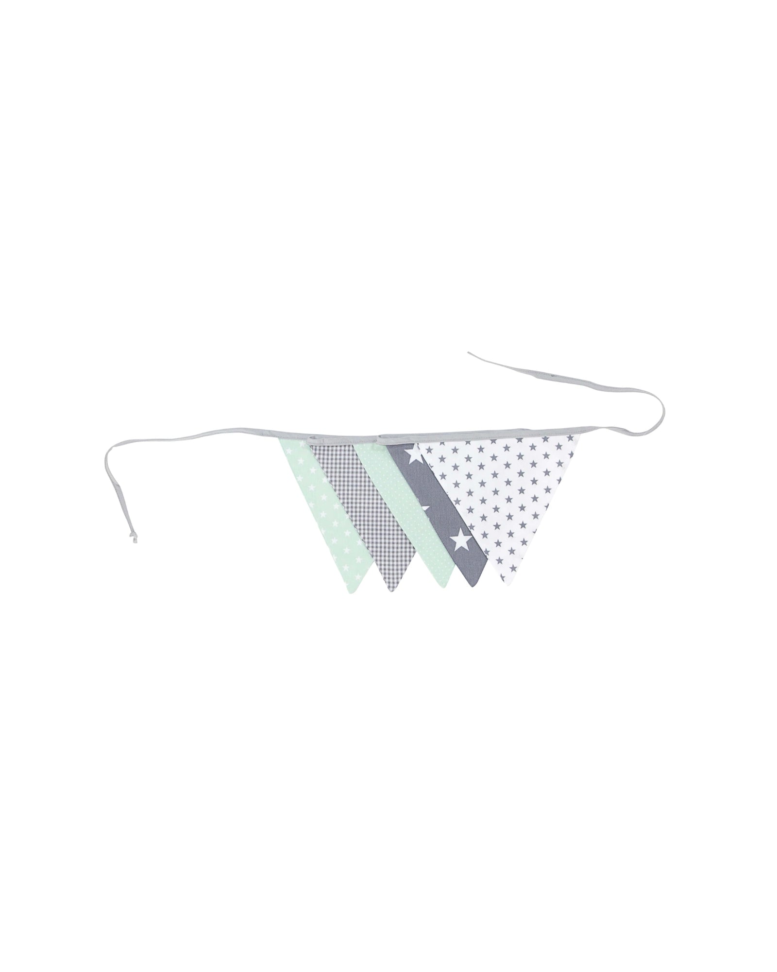 Wimpelkette Mint Grau