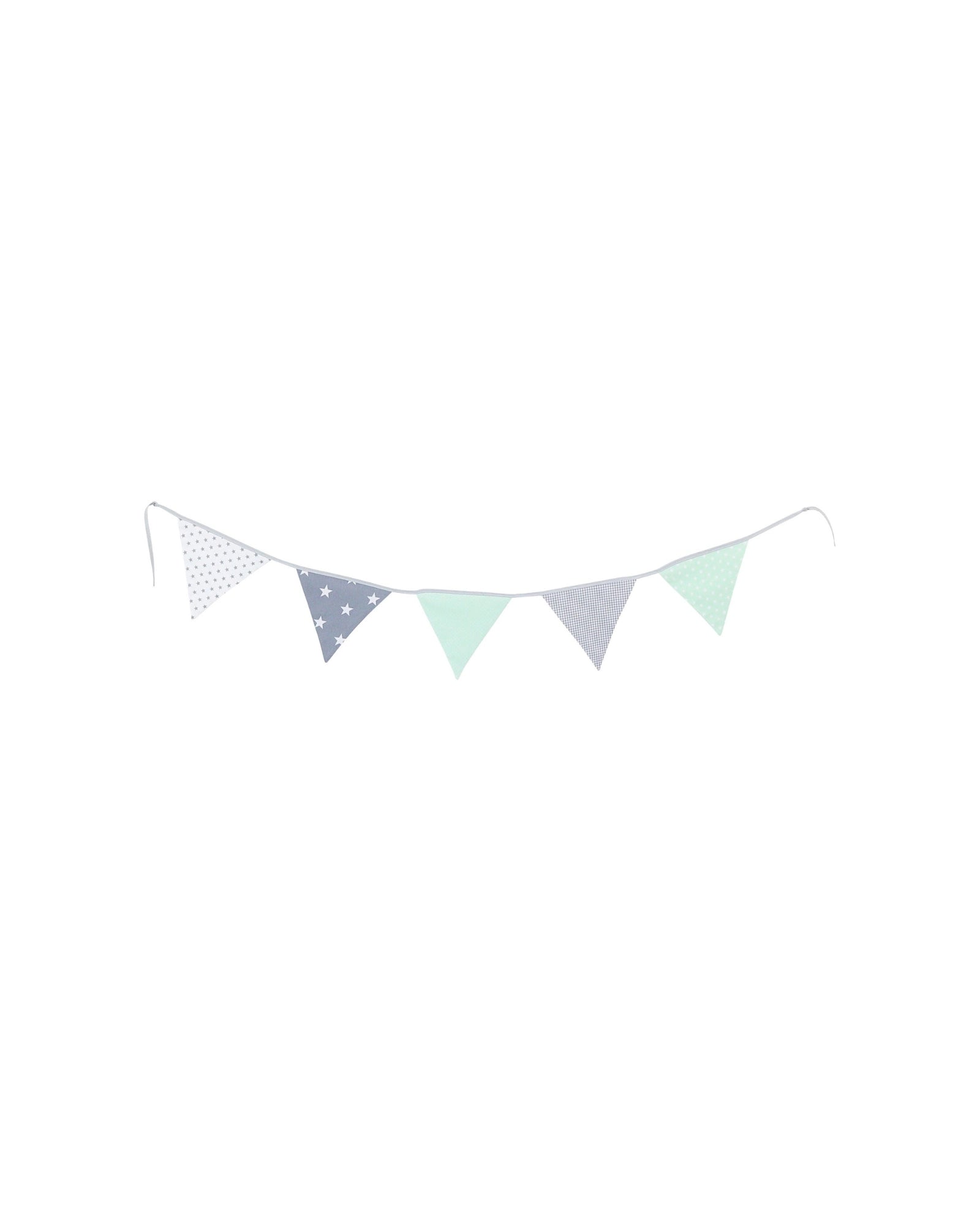 Wimpelkette Mint Grau
