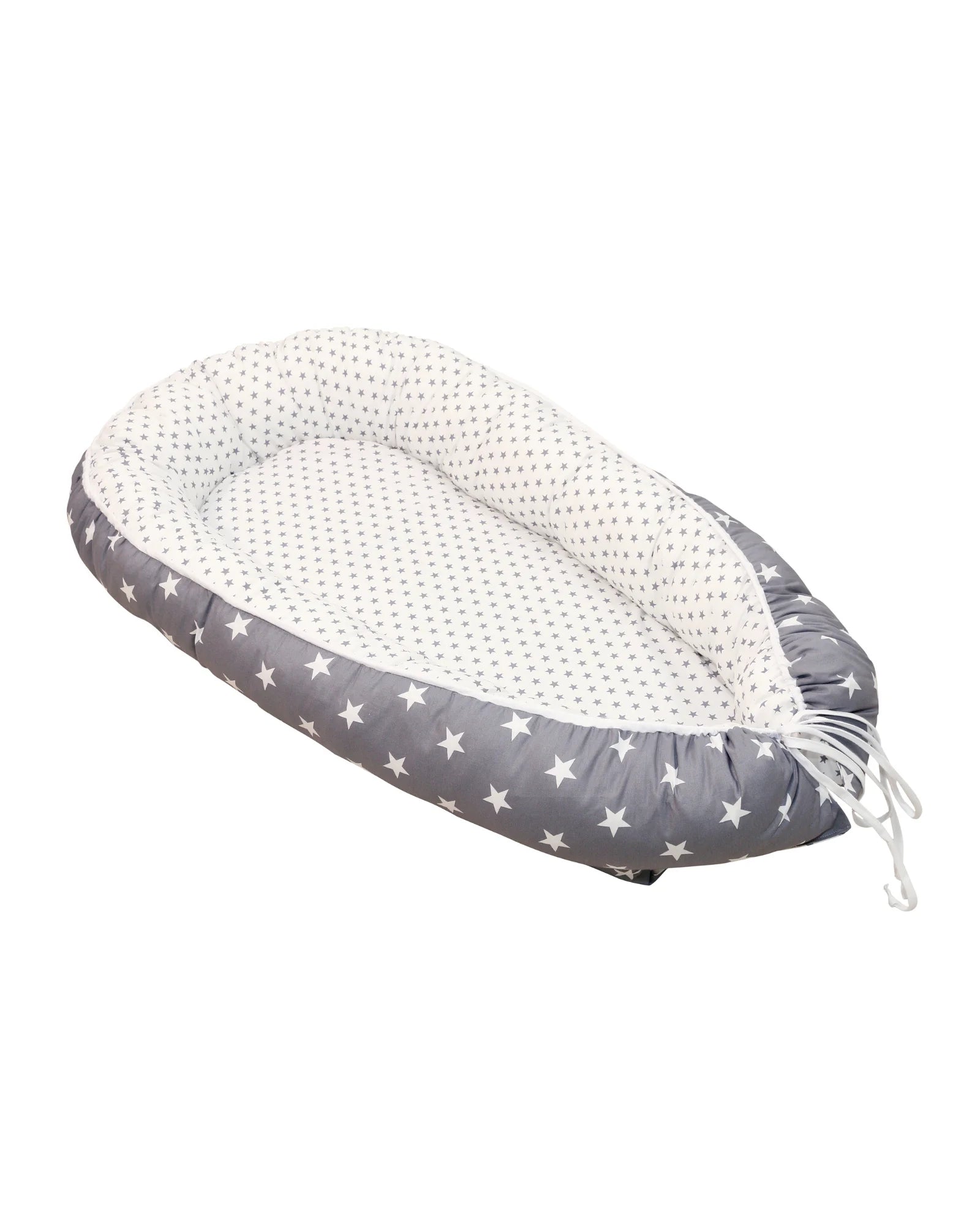 Babynest Grau Sterne