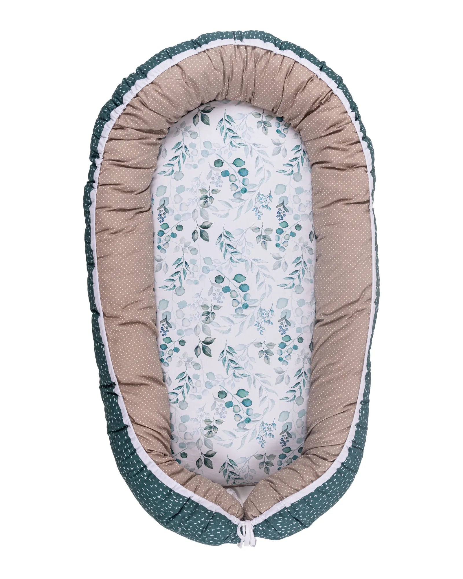 Babynest Zusatz-Polster Eukalyptus