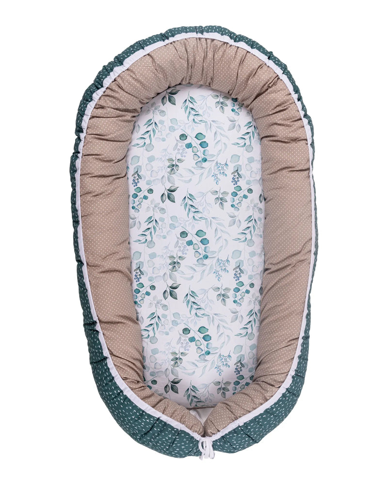 Babynest Zusatz-Polster Eukalyptus-Babynest Zusatz-Polster-ULLENBOOM Baby