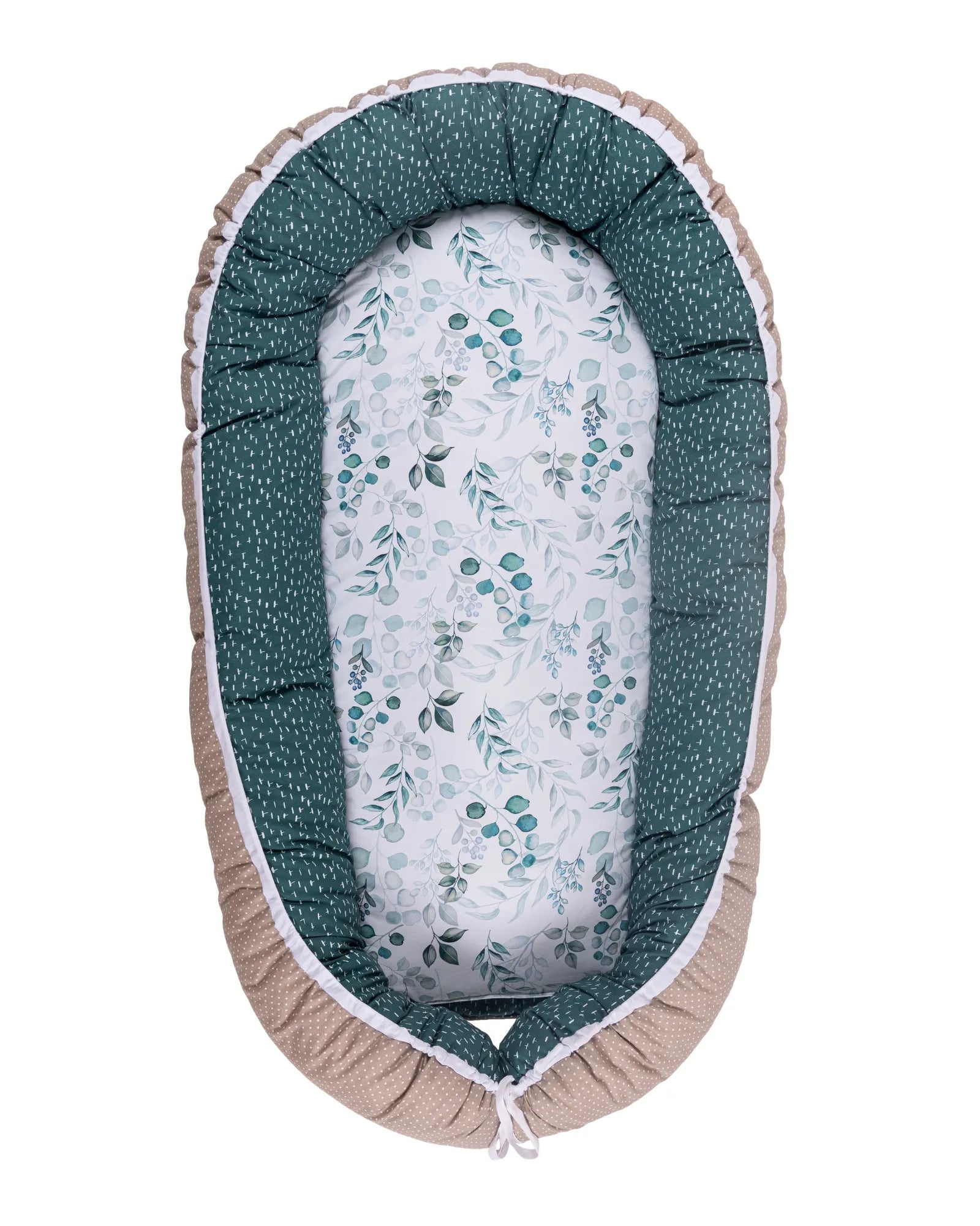 Babynest Zusatz-Polster Eukalyptus