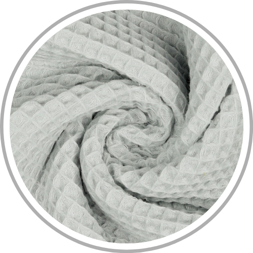 Design Waffelpiqué Grau