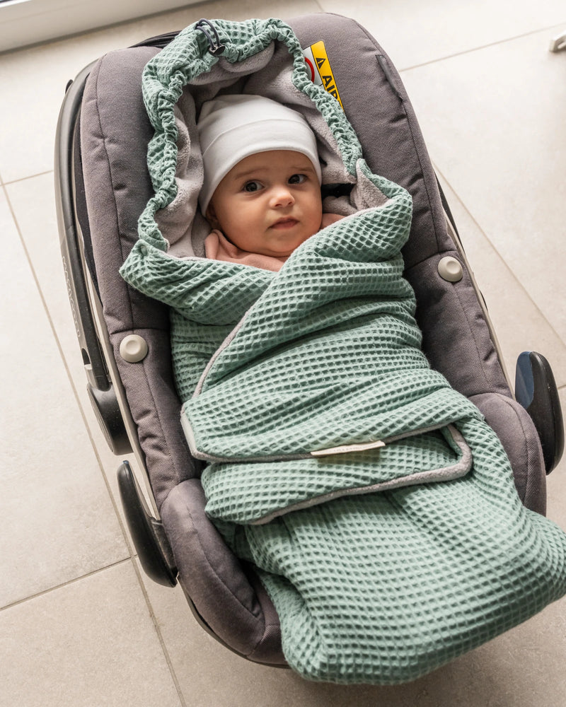 Einschlagdecke Waffelpiqué SALBEIGRÜN-ULLENBOOM Baby