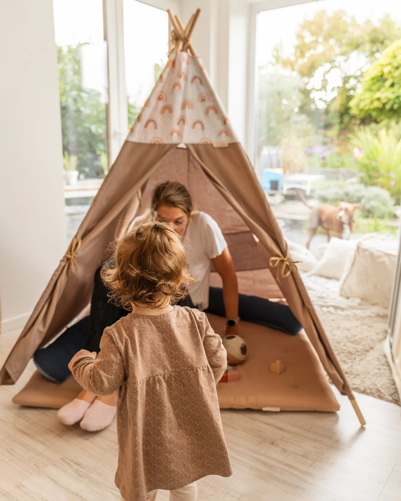 Ullenboom-Tipi-Regenbogen-Krabbeldecke-Bettschlange-ULLENBOOM Baby