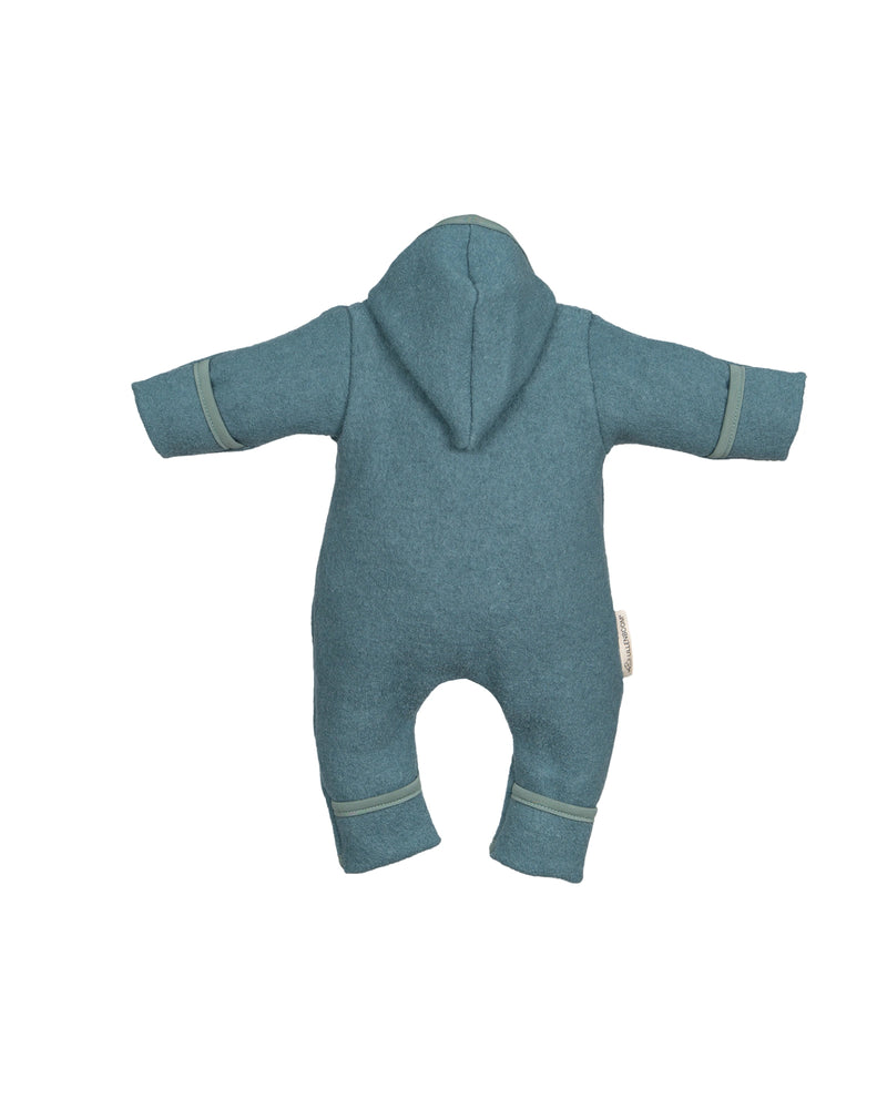 Wollwalk Anzug SALBEIGRÜN-ULLENBOOM Baby