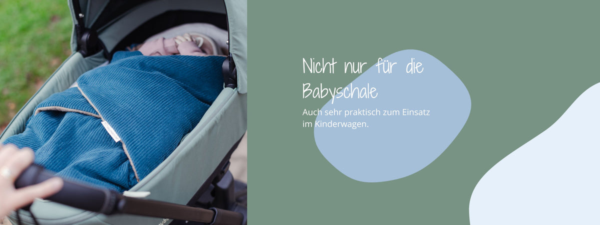 Auch im Kinderwagen praktisch ULLENBOOM EInschlagdecke 