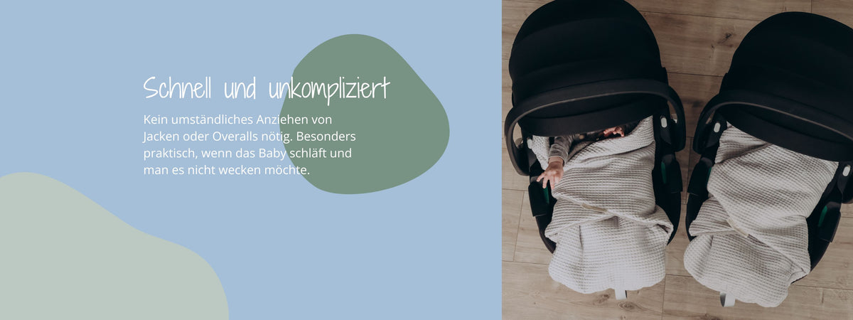Kein umständliches Anziehen von Jacken mit der Einschlagdecke von ULLENBOOM