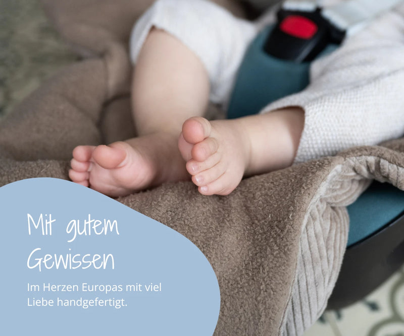 Mit gutem Gewissen in Europa mit Liebe handgemacht ULLENBOOM Einschlagdecke