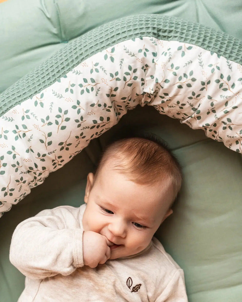 Baby Bettschlange FLORAL GRÜN-ULLENBOOM-ULLENBOOM Baby