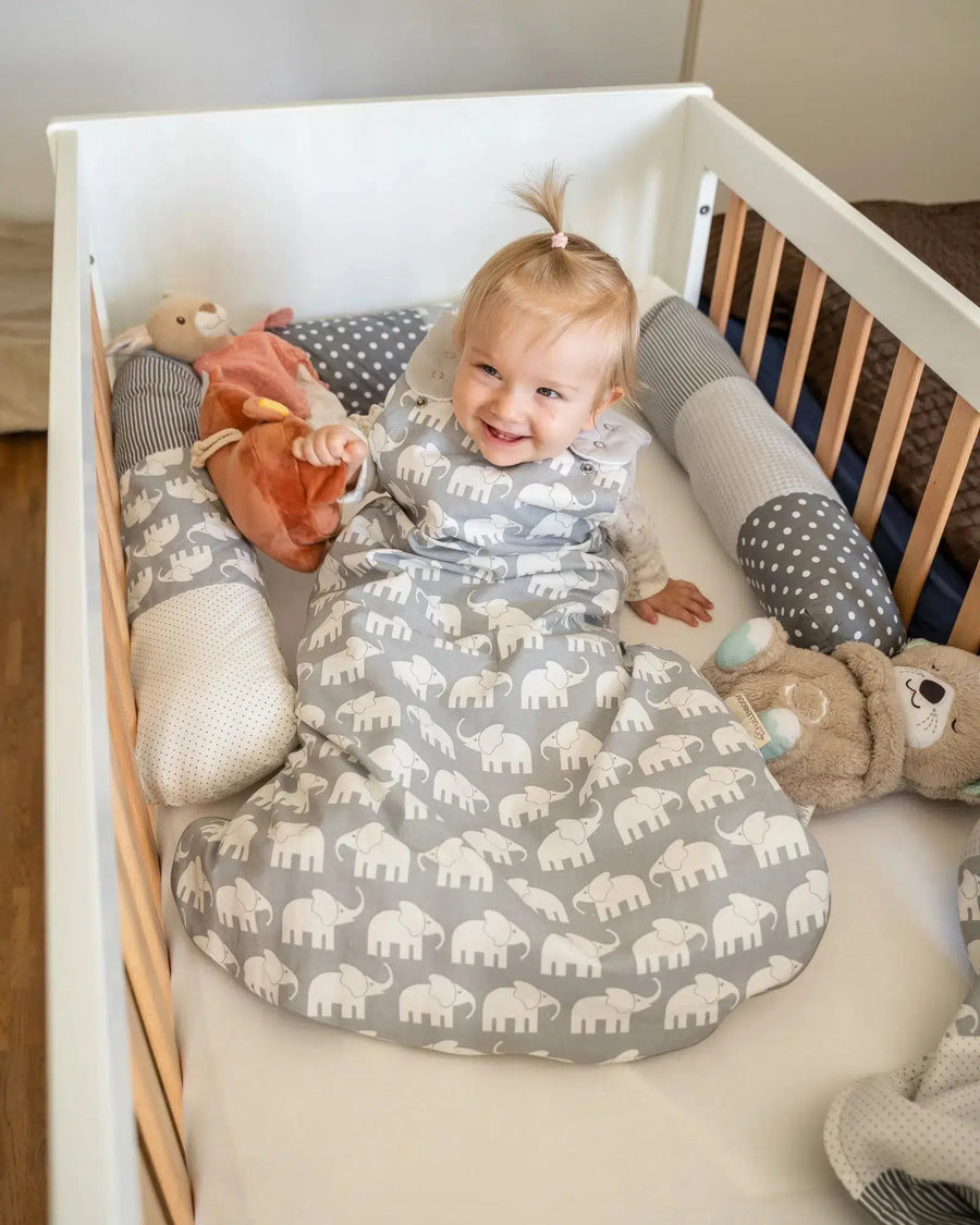 Baby Bettschlange GRAU ELEFANT-ULLENBOOM Baby-ULLENBOOM Baby