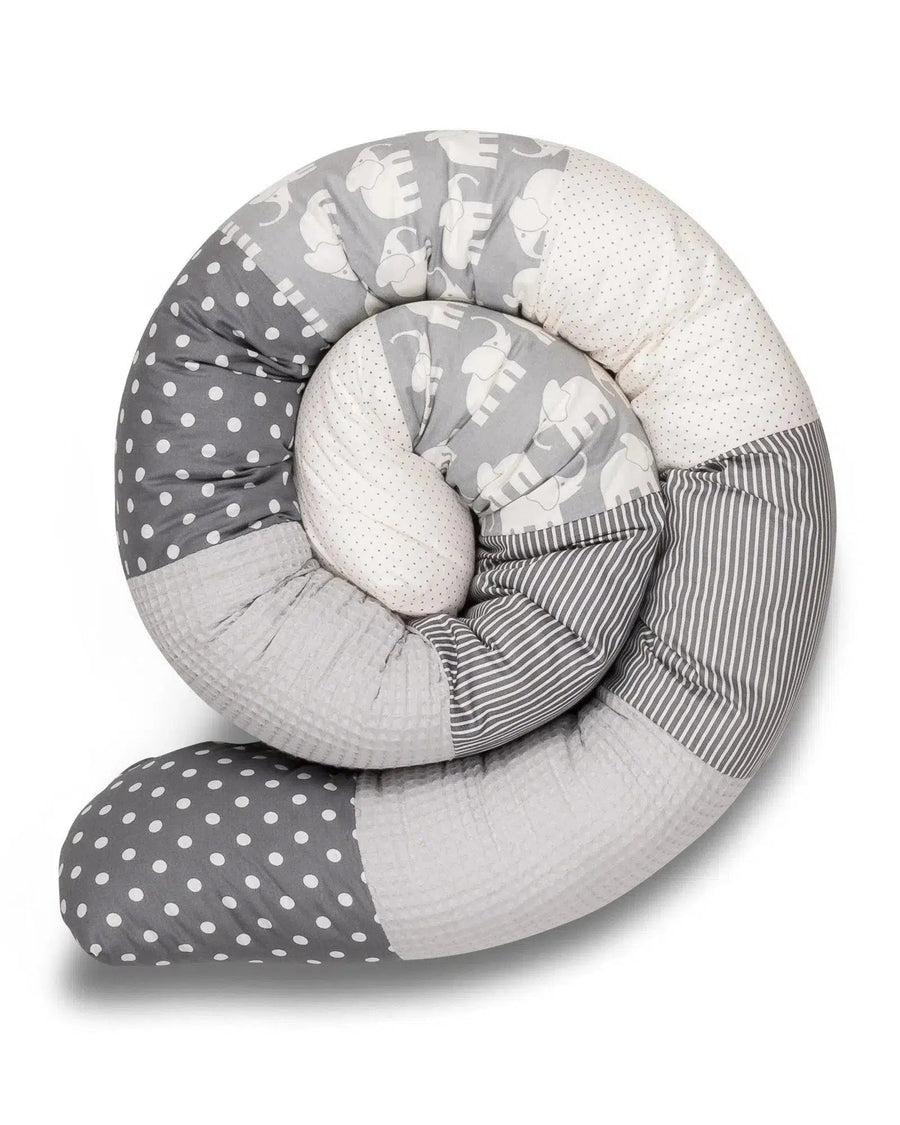 Baby Bettschlange GRAU ELEFANT-ULLENBOOM-200 cm-ULLENBOOM Baby