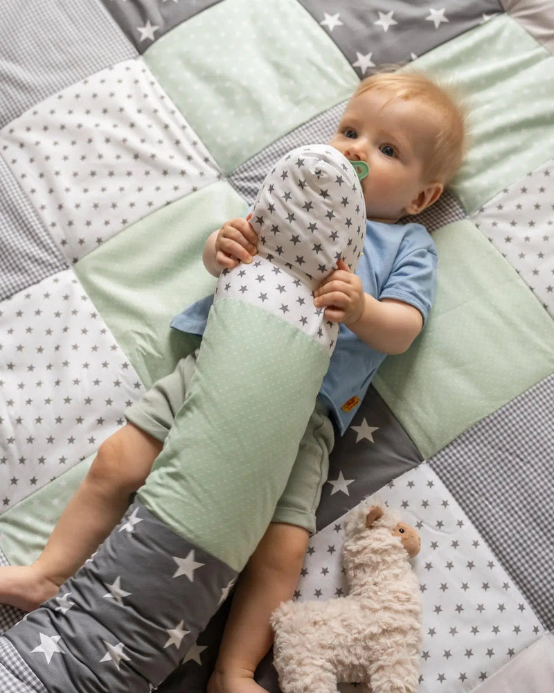 Baby Bettschlange MINT GRAU-ULLENBOOM-ULLENBOOM Baby