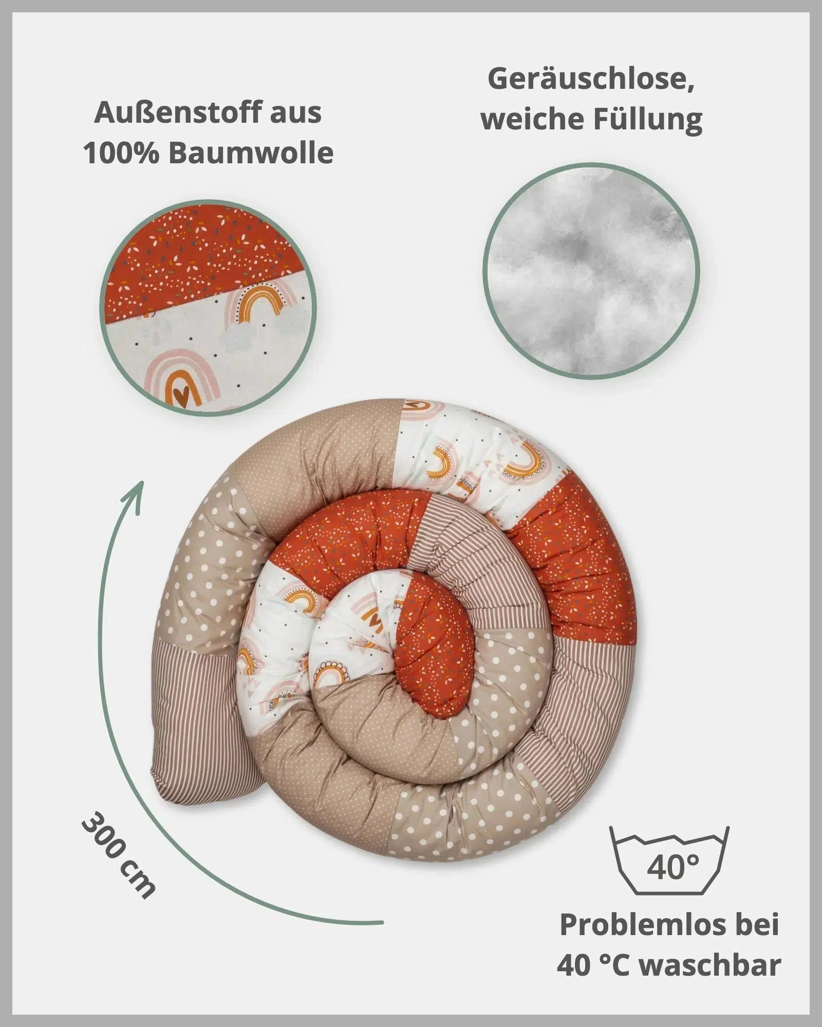 Baby Bettschlange REGENBOGEN-ULLENBOOM Baby-ULLENBOOM Baby