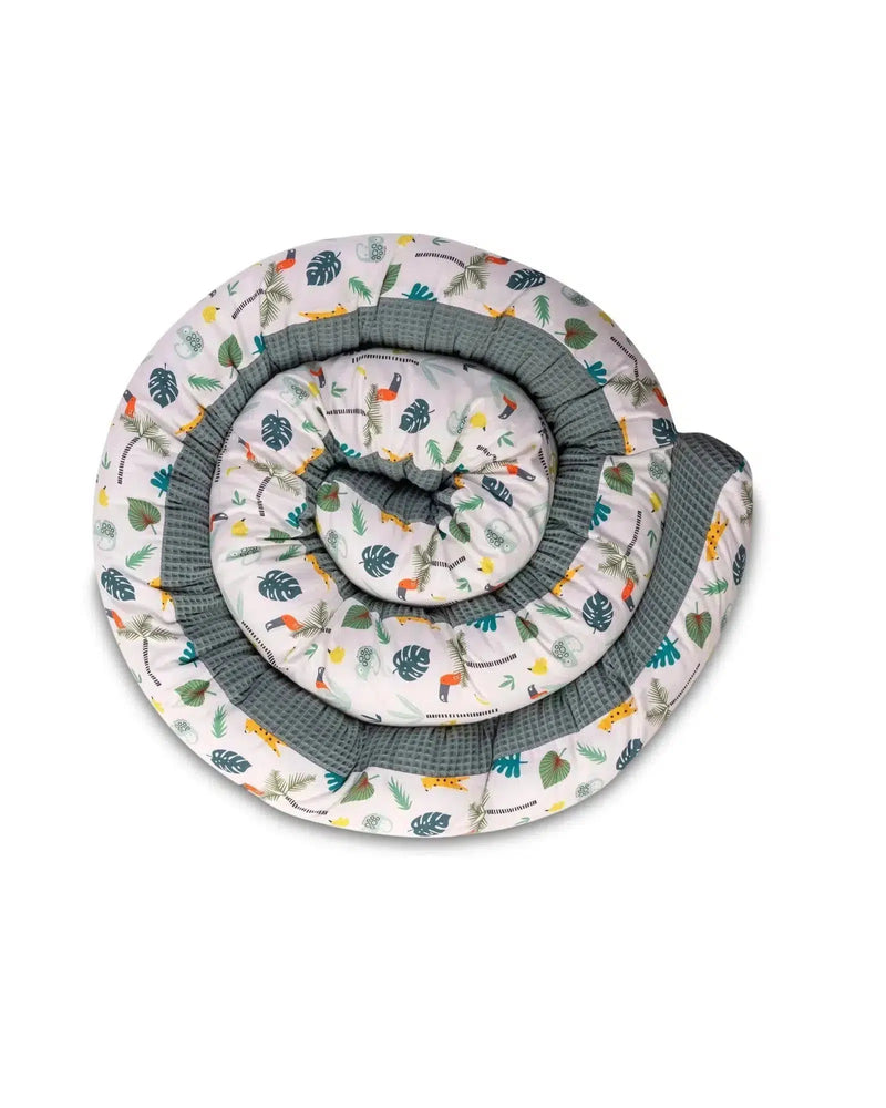 Baby Bettschlange WAFFELPIQUÈ SALBEIGRÜN REGENWALD-ULLENBOOM-300 cm-ULLENBOOM Baby