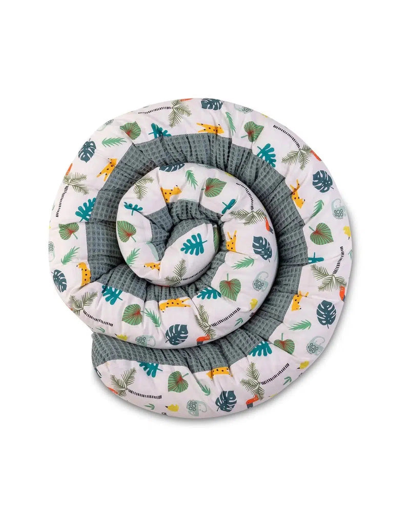 Baby Bettschlange WAFFELPIQUÈ SALBEIGRÜN REGENWALD-ULLENBOOM-200 cm-ULLENBOOM Baby