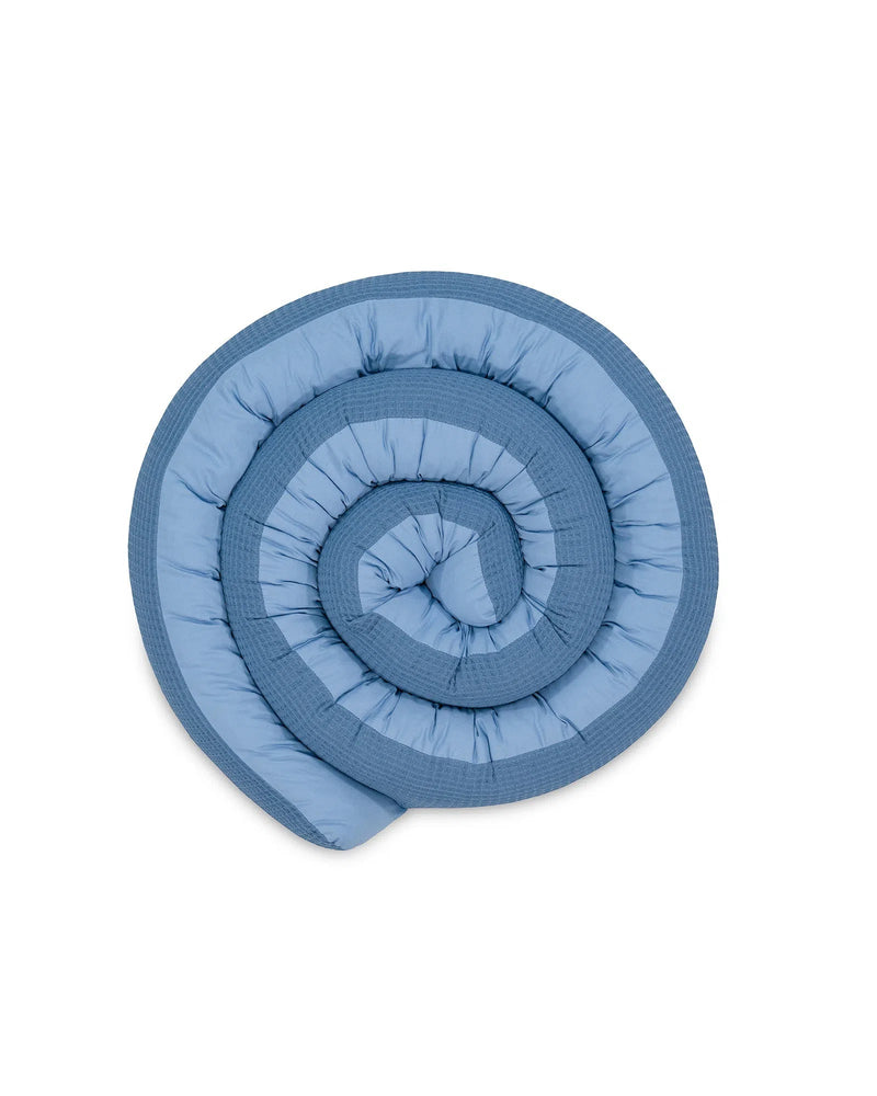 Baby Bettschlange WAFFELPIQUÈ BLAU-ULLENBOOM-ULLENBOOM Baby