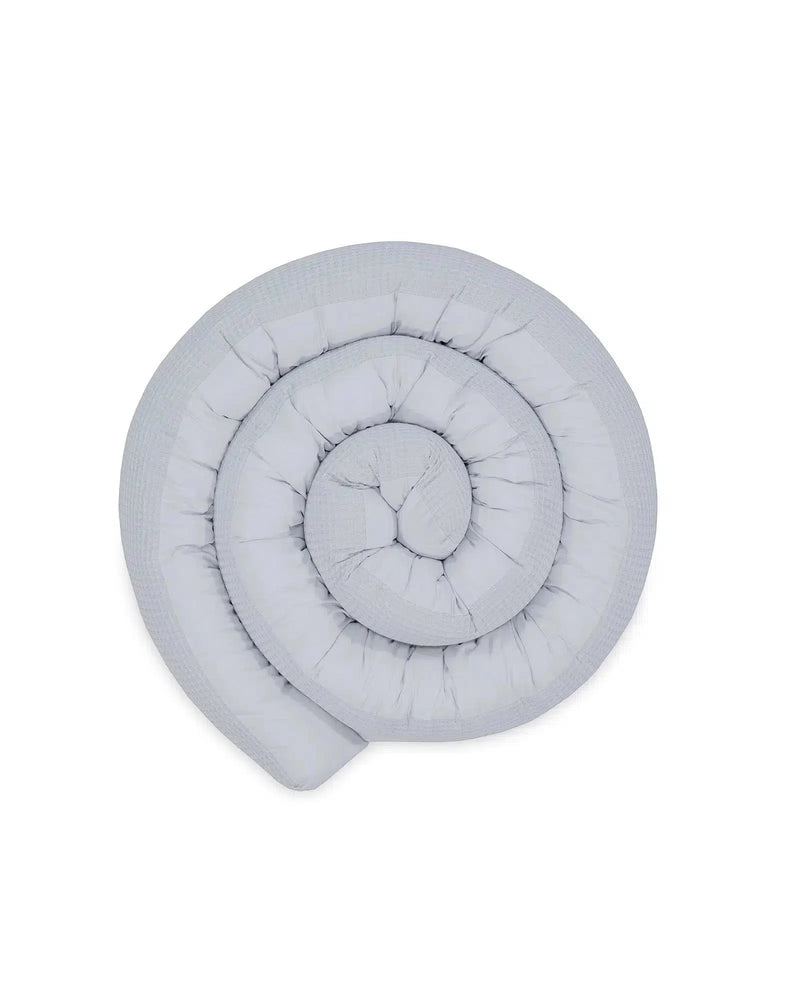 Baby Bettschlange WAFFELPIQUÈ GRAU-ULLENBOOM-ULLENBOOM Baby