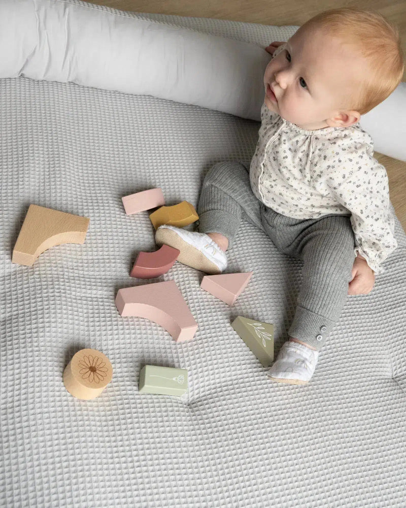 Baby Bettschlange WAFFELPIQUÈ GRAU-ULLENBOOM-ULLENBOOM Baby