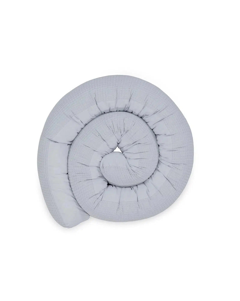 Baby Bettschlange WAFFELPIQUÈ GRAU-ULLENBOOM-ULLENBOOM Baby