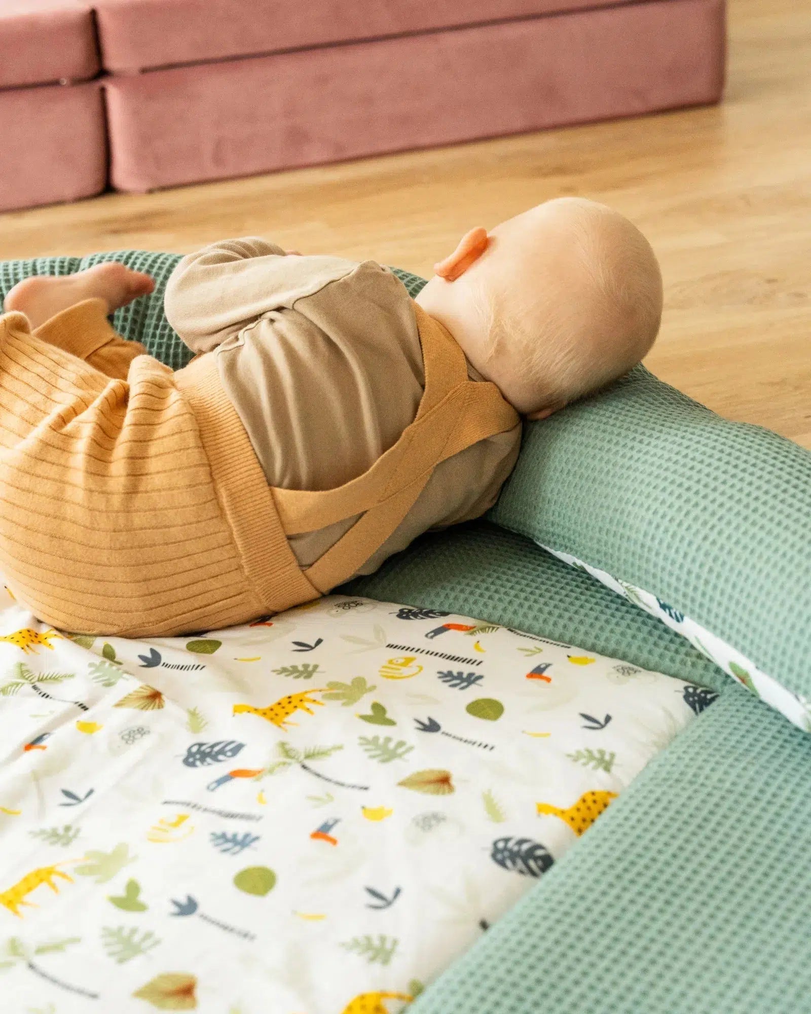 Baby Bettschlange WAFFELPIQUÈ SALBEIGRÜN REGENWALD-ULLENBOOM-ULLENBOOM Baby