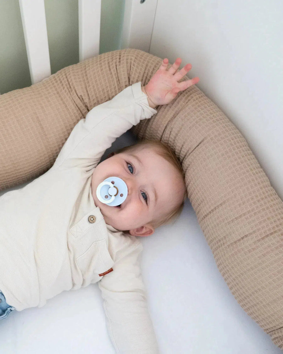 Baby Bettschlange Waffelpiqué BEIGE-ULLENBOOM-ULLENBOOM Baby