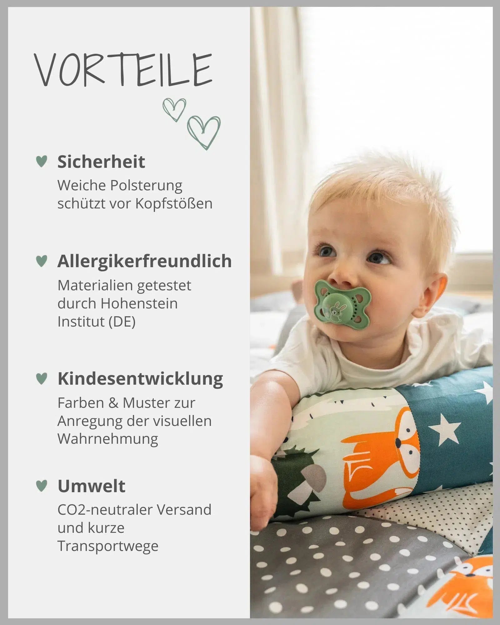 Baby Bettschlange WALDTIERE PETROL-ULLENBOOM-ULLENBOOM Baby