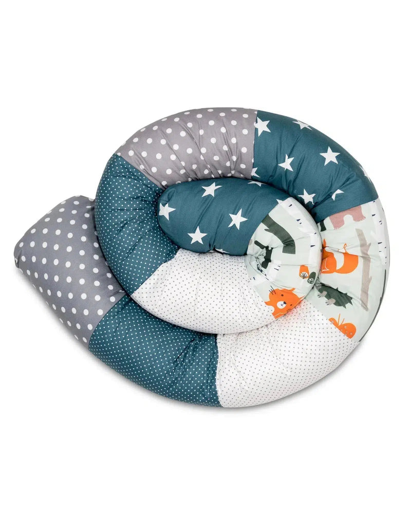 Baby Bettschlange WALDTIERE PETROL-ULLENBOOM-200 cm-ULLENBOOM Baby