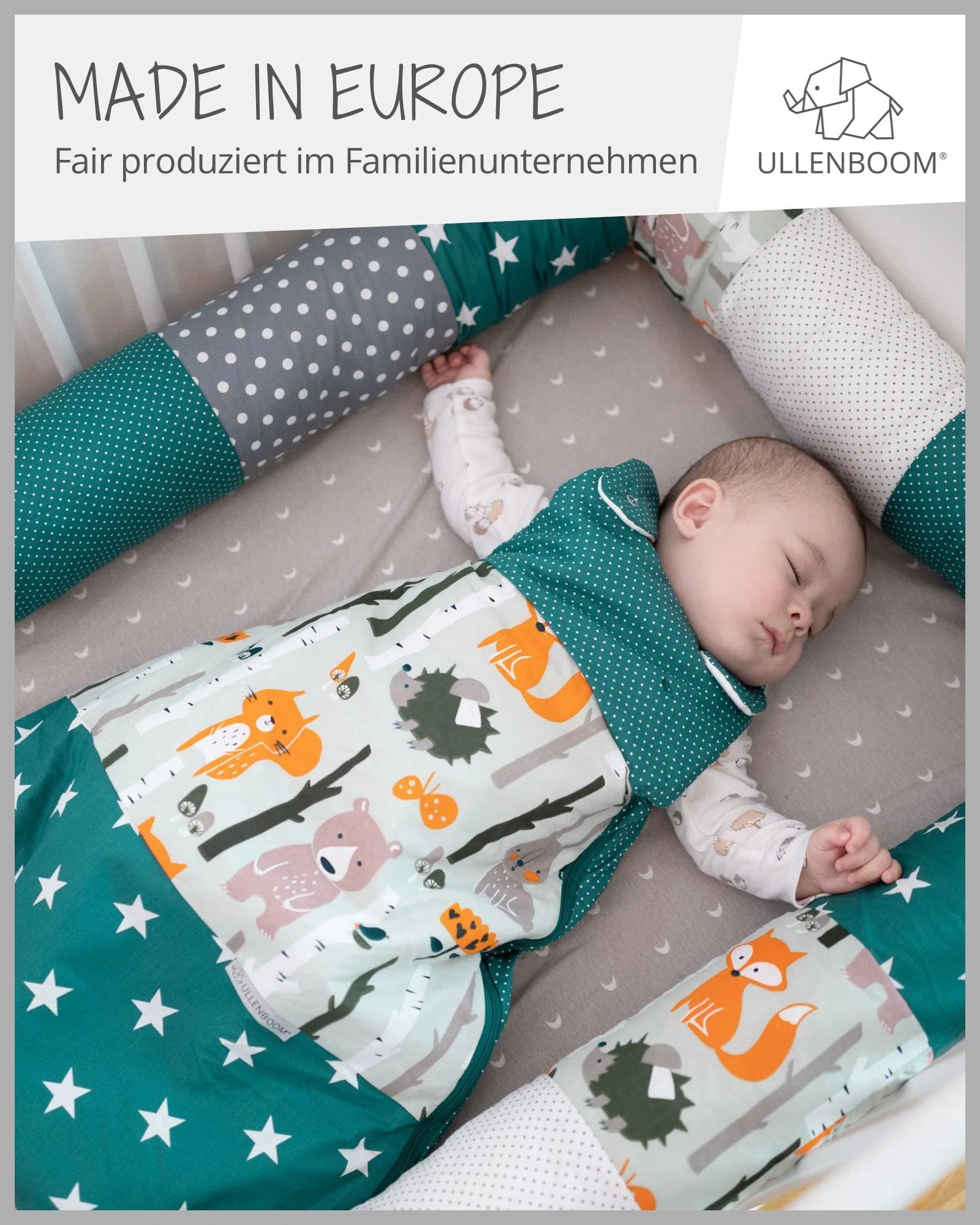 Baby Schlafsack WALDTIERE PETROL-ULLENBOOM-ULLENBOOM Baby