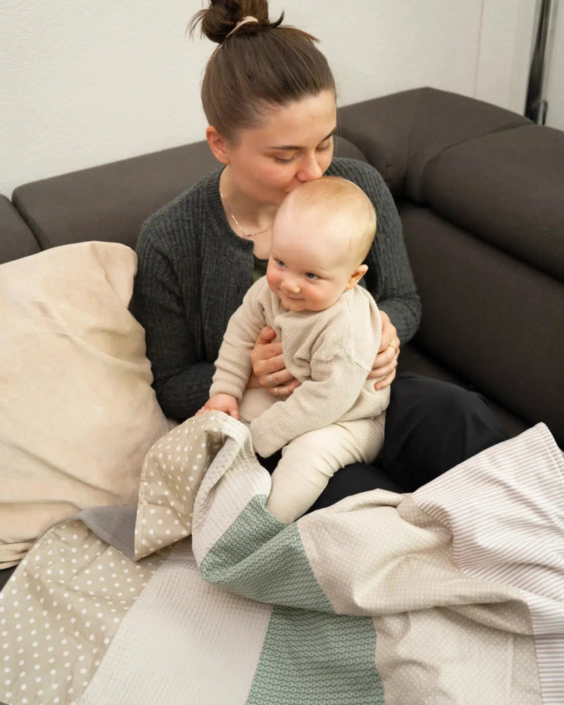 Babydecke BLÄTTERZAUBER-ULLENBOOM Baby-70 x 100 cm-ULLENBOOM Baby