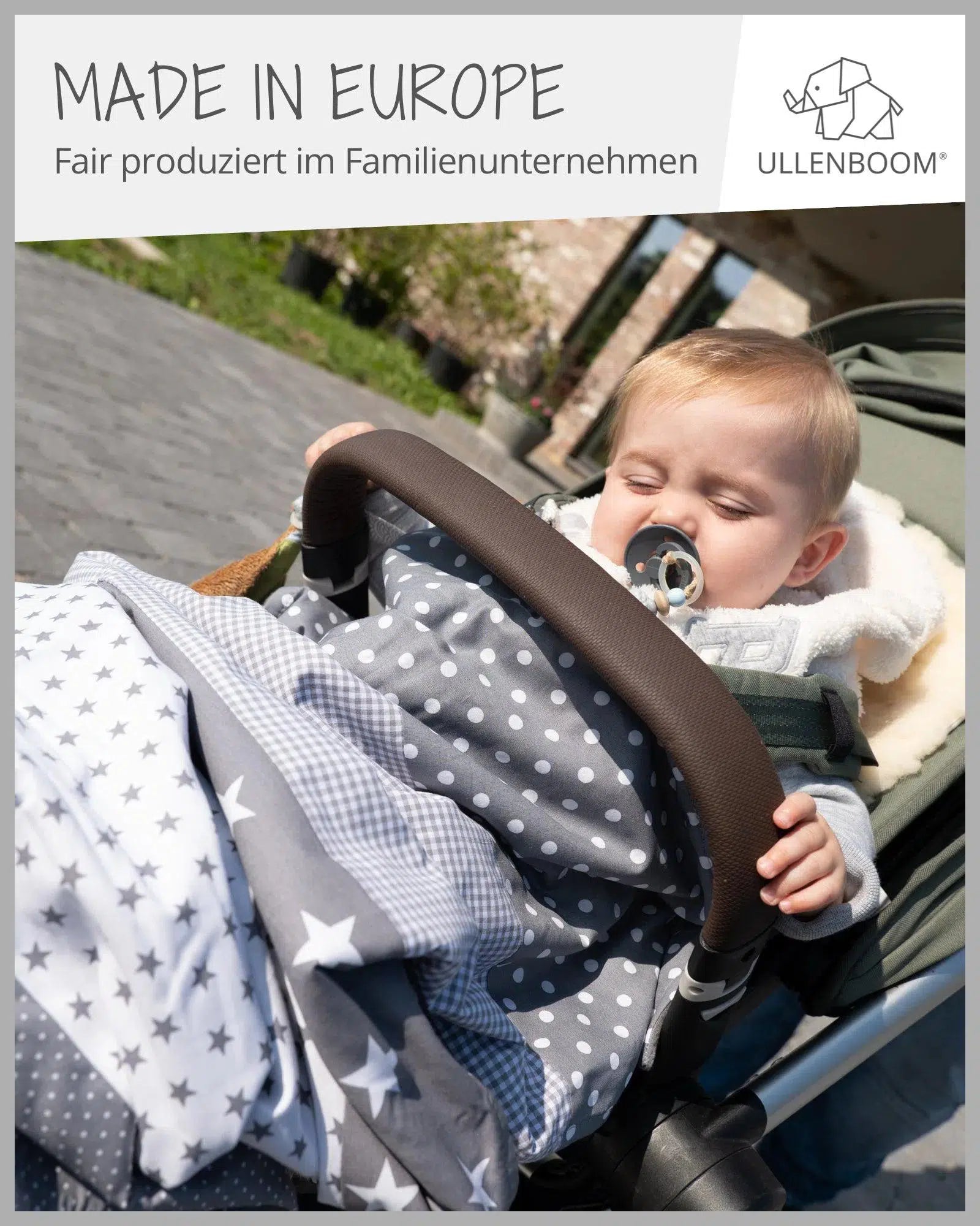 Babydecke & Kuscheldecke GRAUE STERNE-ULLENBOOM-ULLENBOOM Baby