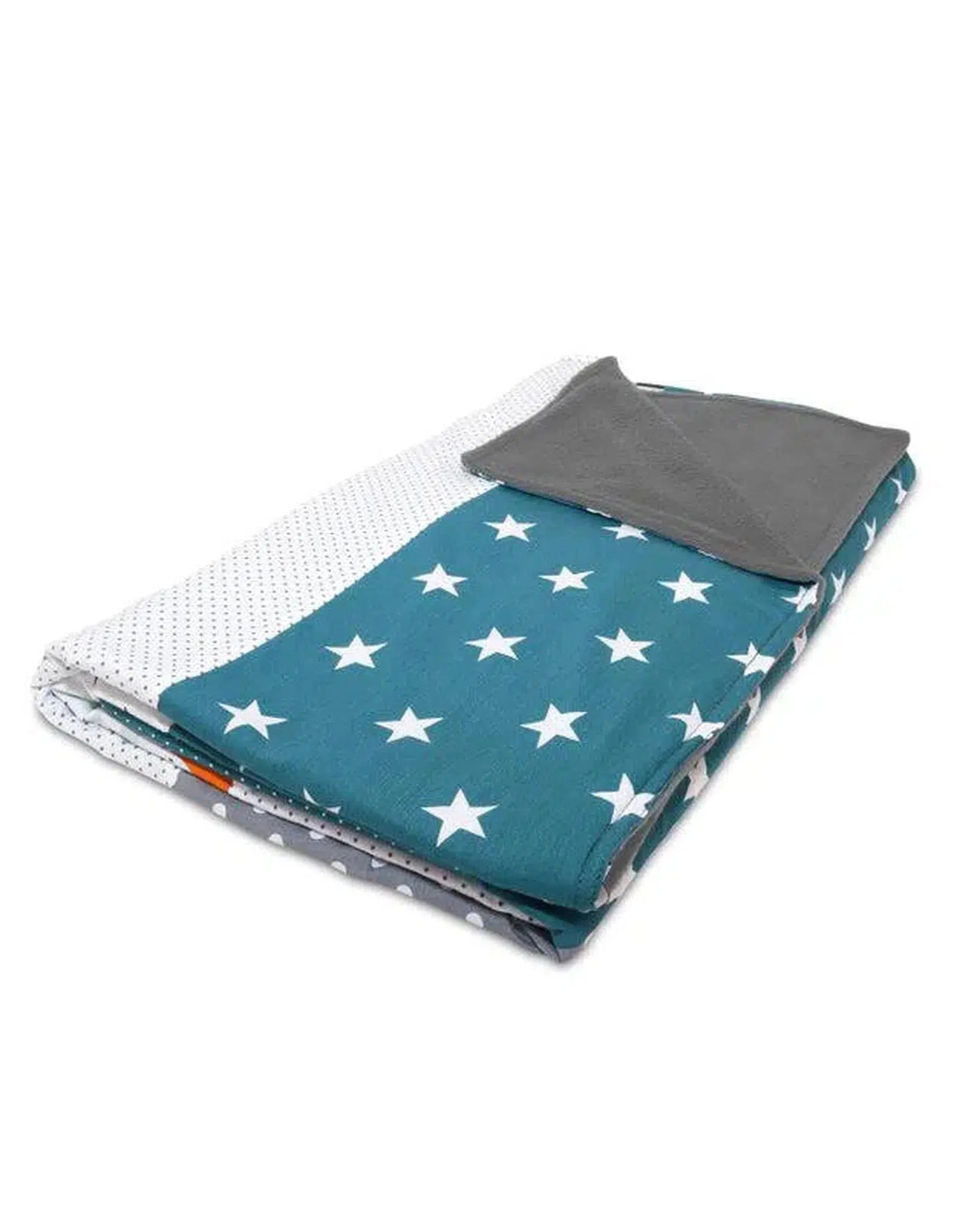 Babydecke & Kuscheldecke WALDTIERE PETROL-ULLENBOOM-100 x 140 cm-ULLENBOOM Baby